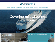 Tablet Screenshot of neptunelines.com